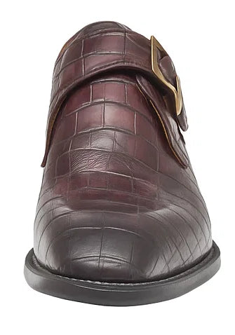 Single Monk Buckle Split Toe Loafer