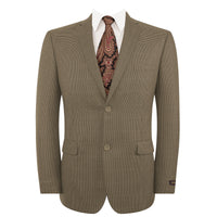 Mens 2 Button Slim Fit Light Brown Blazer