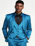 Teal Tuxedo - Teal Prom Suits - Matching Bow Tie - Teal Prom Tuxedos Jacket