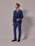 Mens Linen Suit For Beach Wedding - Summer Suit in Royal Blue Slim Fit