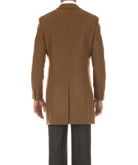 Camel Fall/Winter Essential Slim Fit Overcoat Wool Blend