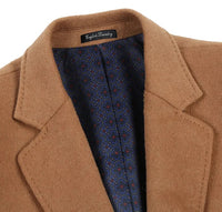 Camel Fall/Winter Essential Slim Fit Overcoat Wool Blend