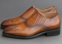 Carrucci Slip-on Loafer with medallion