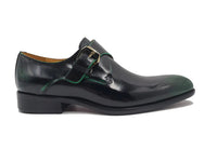 Carrucci Soft Calf Patent Leather Single Monk Slip-on