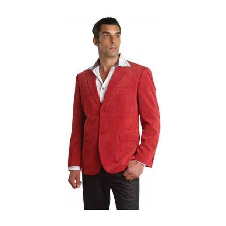Men’s Black and Red Check Double Breasted Blazer – Sport Coat Jacket Windowpane Sportcoat Slim Fit