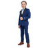 New Stacy Adams Boys Indigo Tuxedo Set, 5-Piece Black Shawl Collar