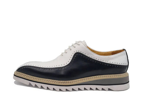 Stylish Two-Tone Brogue Oxford