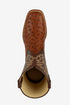 Men's Los Altos Ostrich Skin Wide Square Toe Boots - B