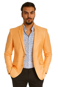 Men's Two Button Single Breasted Dylan Orange Fit Blazer