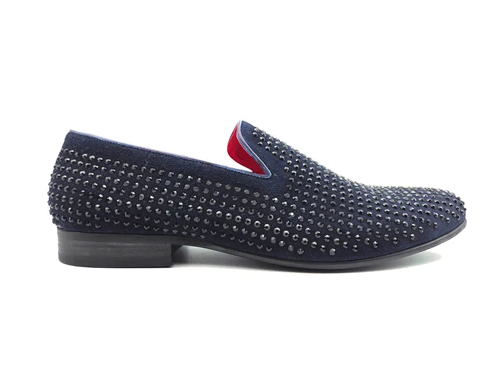 Suede Studs Formal Dress Shoes – OvercoatUSA display picture 2
