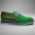 Suede Buckle Monk Strap Shoe