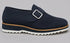 Suede Buckle Monk Strap Shoe