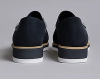 Suede Buckle Monk Strap Shoe