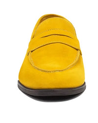 Suede Penny Loafer contrast stitching