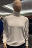 Turtleneck Sweater - Slim in Color White - Cream Fleece Overshirts