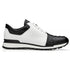 Genuine Crocodile & Calfskin Leather Sneakers - Belvedere Titan Black/White Casual Shoes