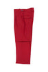 Tiglio Luxe Red Semi-Wide Leg Wool Marbella Dress Pants