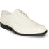 Bravo Mens Classic Plain Square Toe Shiny Patent Tuxedo Dress Shoe in Ivory