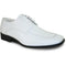Bravo Mens Classic Moc Toe Tuxedo Prom Shoe in White