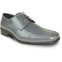Bravo Mens Classic Bicycle Square Pointy Toe Patent Tuxedo Shoe in Black