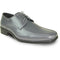 Bravo Mens Classic Bicycle Square Pointy Toe Patent Tuxedo Shoe in Black