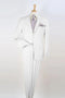 White Wedding Suit For Men - Perfect For Groom - Mens Two Button Modern Fit Two Piece Suit In White