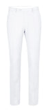 Mens Basic Two Button Classic Fit Suit in White