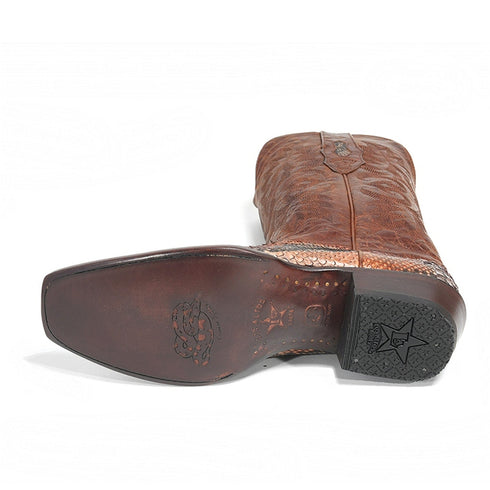 Los Altos Tan Cognac Genuine Python