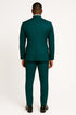 Teal Green Tuxedo Suit for Men – Satin Shawl Lapel Prom and Wedding Suit