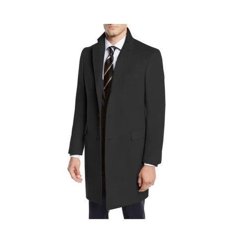 Three-Quarter To Kneed-Mens Wool Car Coat-Pea Coat
