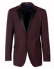 Mens 2 Button Designer Notch Tuxedo in Burgundy