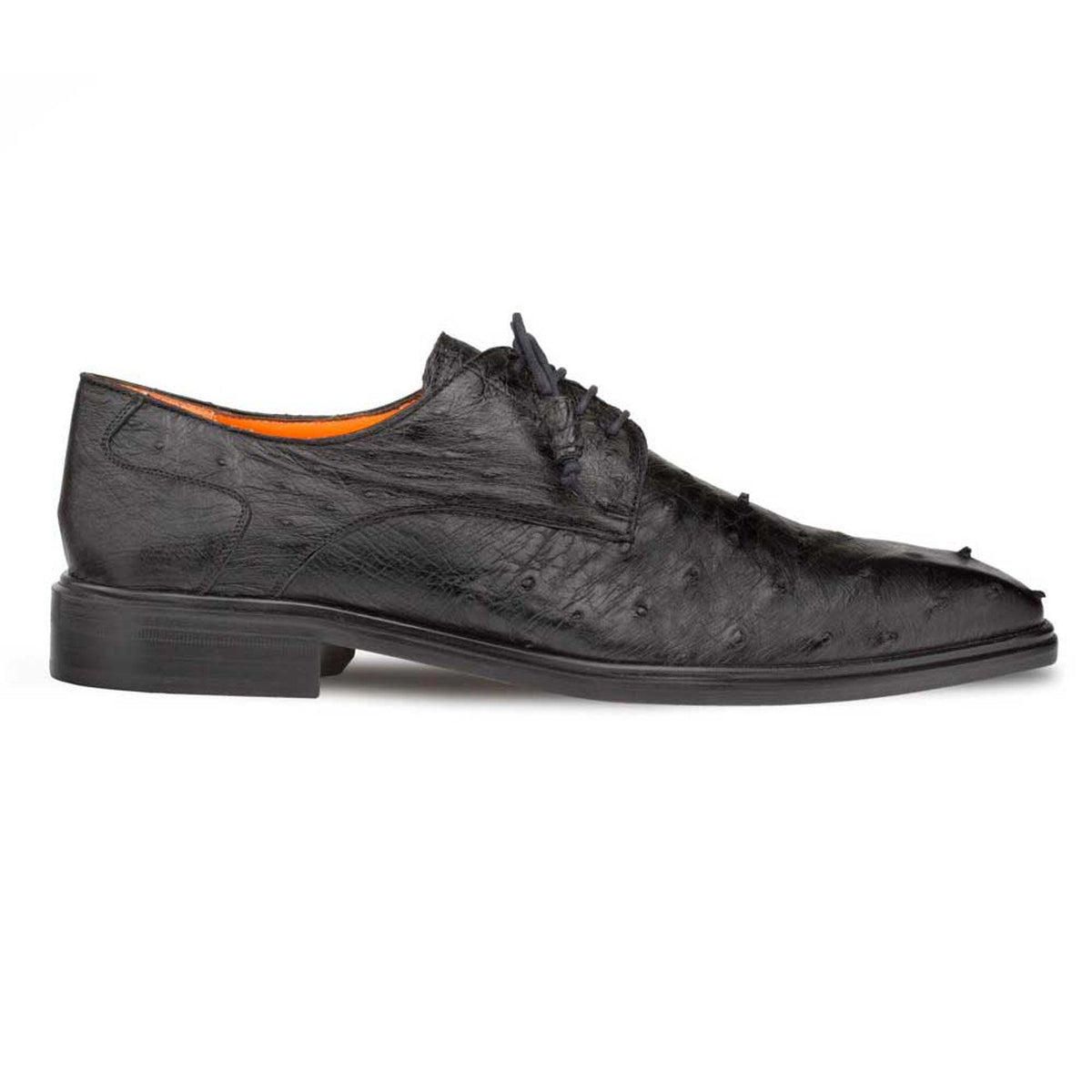 Mezlan Men's Tillson Exotic Ostrich Blucher in Brandy