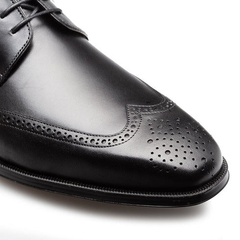 Tasso Wing Tip Derby Black By Mezlan Made In Spain Brand