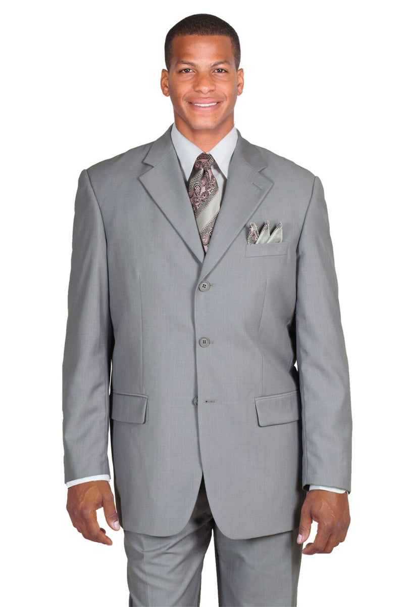 Men's Two Button Grey Suit main image 1