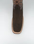 Los Altos Men's Nobuck Dark Tobacco Wide Square Toe Boot