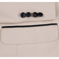 Mens Eggplant Tuxedo - Mens Traditional Slim Fit Shawl Collar Tan Tuxedo