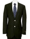 Men's 2 Buttons Silver Color Buttons Poly Blend Black Sports Jacket