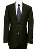 Men's 2 Buttons Silver Color Buttons Poly Blend Black Sports Jacket