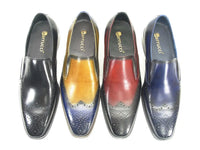 Carrucci Two Tone Leather Loafer