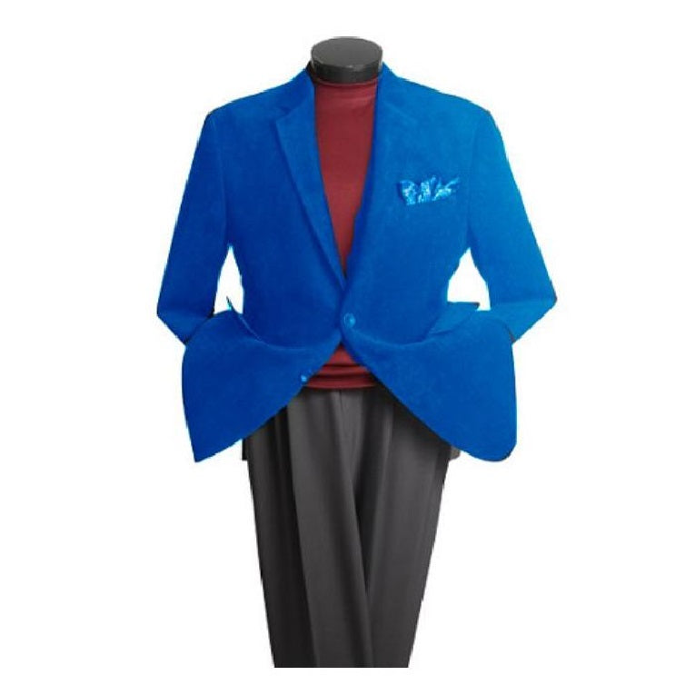 Men's Royal Blue Two Button   Blazer