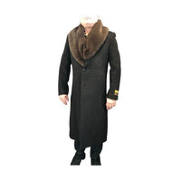 Two Handwarmer Side Pockets Brown Alberto Nardoni Overcoat
