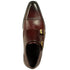 Two Tone Burnished Double Monk Strap