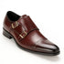 Two Tone Burnished Double Monk Strap