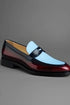 Two Tone Patent Leather Penny Loafer