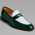 Two Tone Patent Leather Penny Loafer