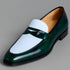 Two Tone Patent Leather Penny Loafer