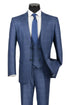 Mens Glen Plaid 3-Piece Suit – Classic Regular Fit Design