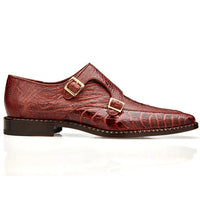 Ostrich Leg Belt- Chocolate Brown