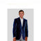 Velour Velvet Blazer two buttons Sport Jacket For Men Navy