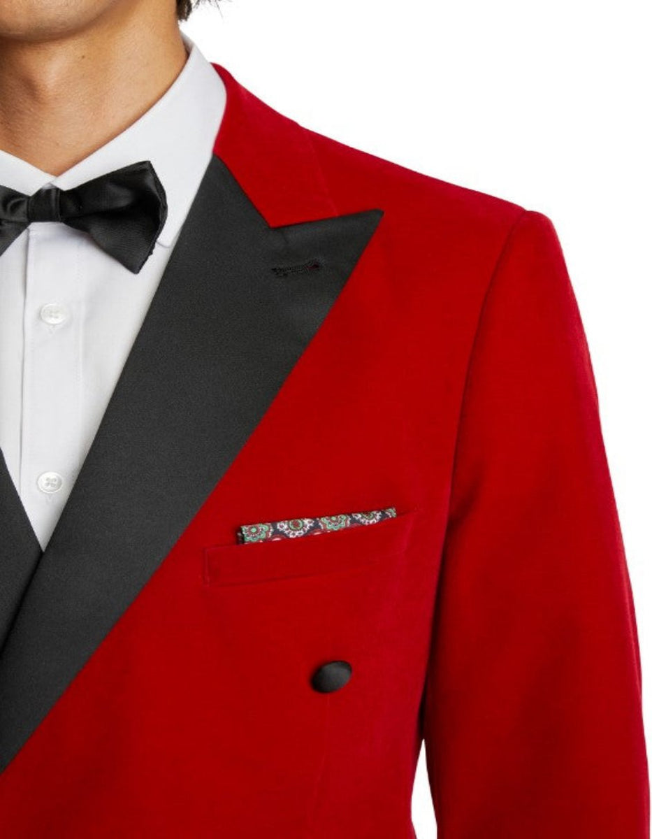 Mustard Color Velvet Tuxedo Dinner Jacket main image 1